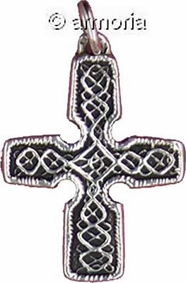 Pendentif Croix Celte d'Irlande Marque Toulhoat en argent 