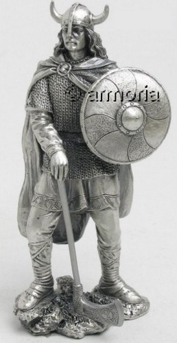Étain Viking Figurine dans le Lutte Veronese Fantasie Guerrier Wikingerdeko 