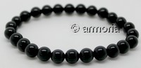 Bracelet de perles en Onyx 8 mm taille XL 
