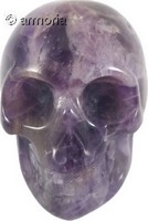 Figurine Crâne Tête de Mort en Améthyste 