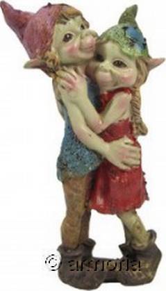 Figurine Couple de Pixies blottis 