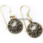 Boucles d'Oreilles Viking avec Spirales en bronze 