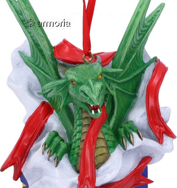 Décoration de Noël Dragon dans Boite cadeau "Surprise Gift" de Anne Stokes 