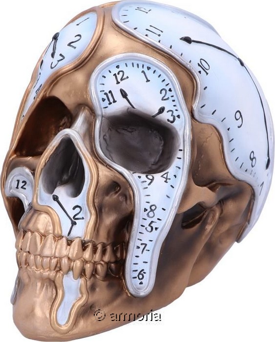 Figurine Crâne Tête de Mort Le Temps et la Mort 