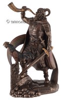 Figurine Dieu nordique Heimdall aspect bronze marque Veronese 