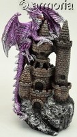 Figurine Dragon Violet sur Château