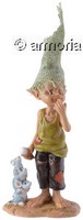 Figurine Lutin Chapeau et Souris mangeant sa Glace 