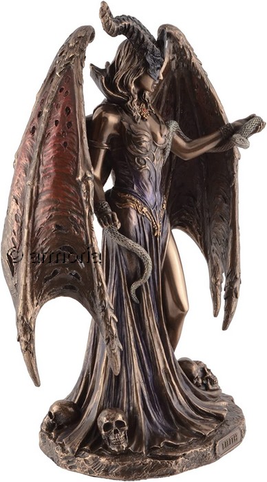 Figurine de Lilith la Première Femme aspect bronze marque Veronese 