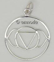 Pendentif Chakra Troisième Oeil en Argent
