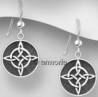 Boucles d'oreilles Noeud de Sorcière en argent