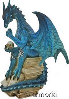 Figurine Dragon Bleu Penseur