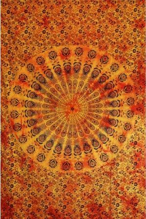 Tenture Badmeri, orange, 140 x 210 cm