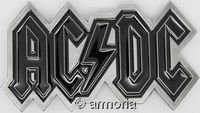 Boucle de ceinture AC/DC, noire