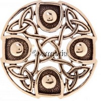 Broche Celte Entrelacs et Triquetras en bronze 