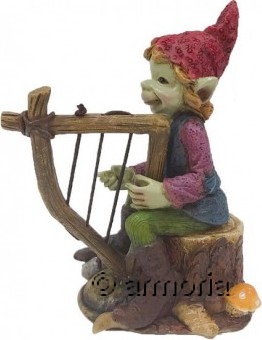 Figurine Pixie jouant de la Lyre 