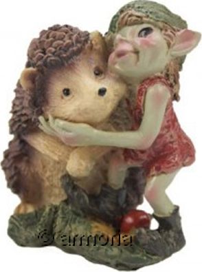 Figurine Pixie avec Hérisson