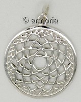 Pendentif Chakra Couronne en Argent