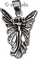 Pendentif Fée aux ailes déployées en argent, 2.5 cm