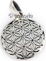 Pendentif Fleur de Vie en argent, 1.7 cm