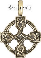 Pendentif Croix Celtique en bronze, 3.1 cm