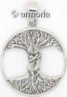 Pendentif Dryades Tree of Love en argent, 2.8 cm