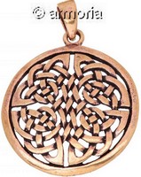 Pendentif Entrelacs Celtes Rond en bronze