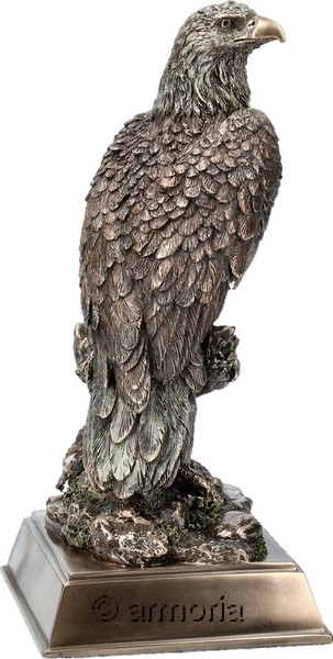 Figurine Aigle sur Socle aspect bronze Marque Veronese