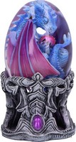 Figurine Dragon de l'Eau dans son oeuf  avec support