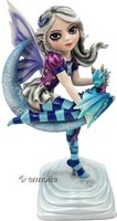 Figurine Fée sur Lune avec Dragon