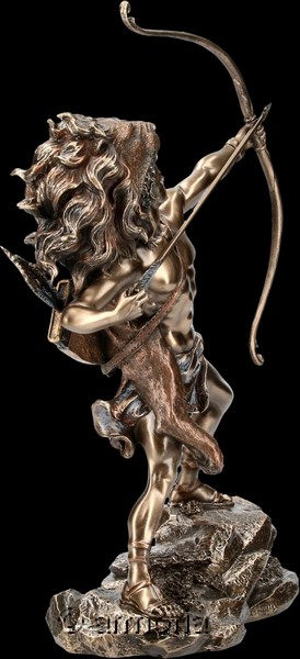 Figurine Hercule/Héraclès  tirant à l'Arc aspect bronze marque Veronese 
