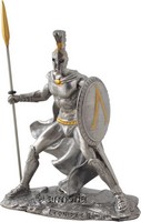Figurine Leonidas avec lance en étain marque Veronese 