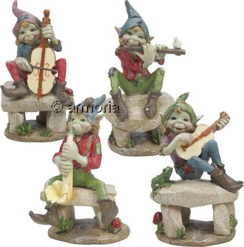 Figurines Pixies Musiciens 