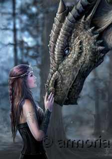 Carte Postale Once Upon A Time de Anne Stokes