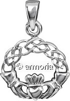 Pendentif Claddagh en argent, 2 cm