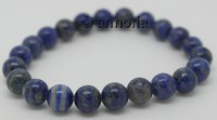 Bracelet de Perles en Lapis Lazuli 8 mm Taille medium 