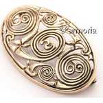 Broche Celte Spirales en bronze