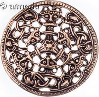 Broche Viking style Borre en bronze 