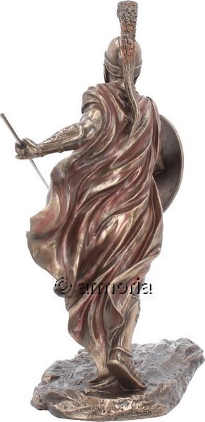 Figurine du Héros grec Achille en résine aspect bronze 