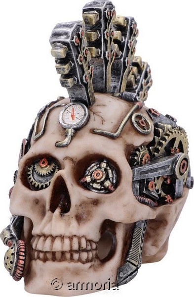 Figurine Crâne Tête de Mort steampunk Guitares 