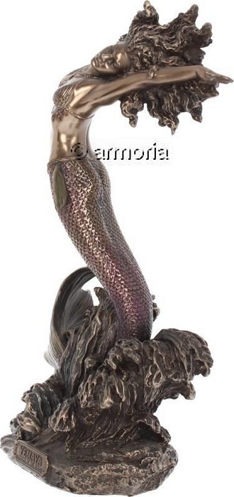 Figurine Déesse Yemaya sirène et reine du monde aquatique marque Veronese 