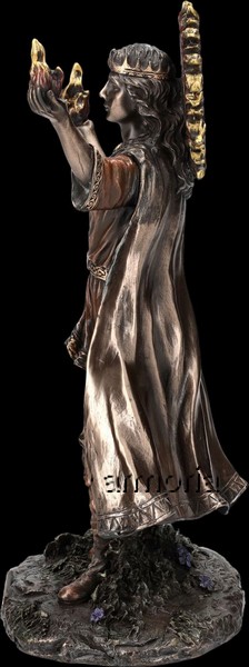 Figurine Dieu Gaulois de la lumière Solaire Belenos aspect bronze marque Veronese