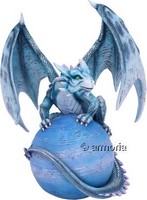 Figurine Dragon bleu Gardien de Mercure 