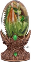 Figurine Dragon de la Terre dans son Oeuf avec support