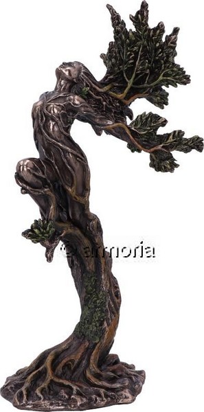 Figurine Dryade Nymphe élancée aspect bronze marque Veronese