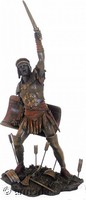 Figurine Gladiateur Spartacus aspect bronze marque Veronese 