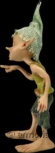 Figurine Lutin Chapeau montrant du Doigt 