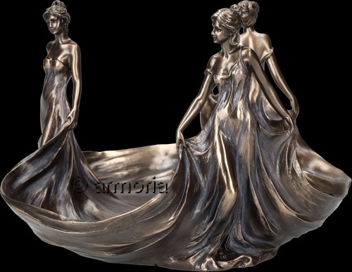 Figurine et Assiette "Les Trois Dames" marque Veronese 