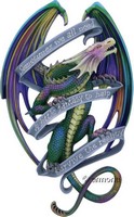 Figurine murale de Dragon "Sometimes" de Anne Stokes 