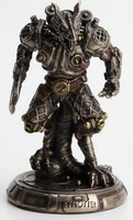 Figurine steampunk Dragon Golem aspect bronze marque Veronese 