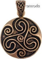 Pendentif Celte Triskèle en bronze 